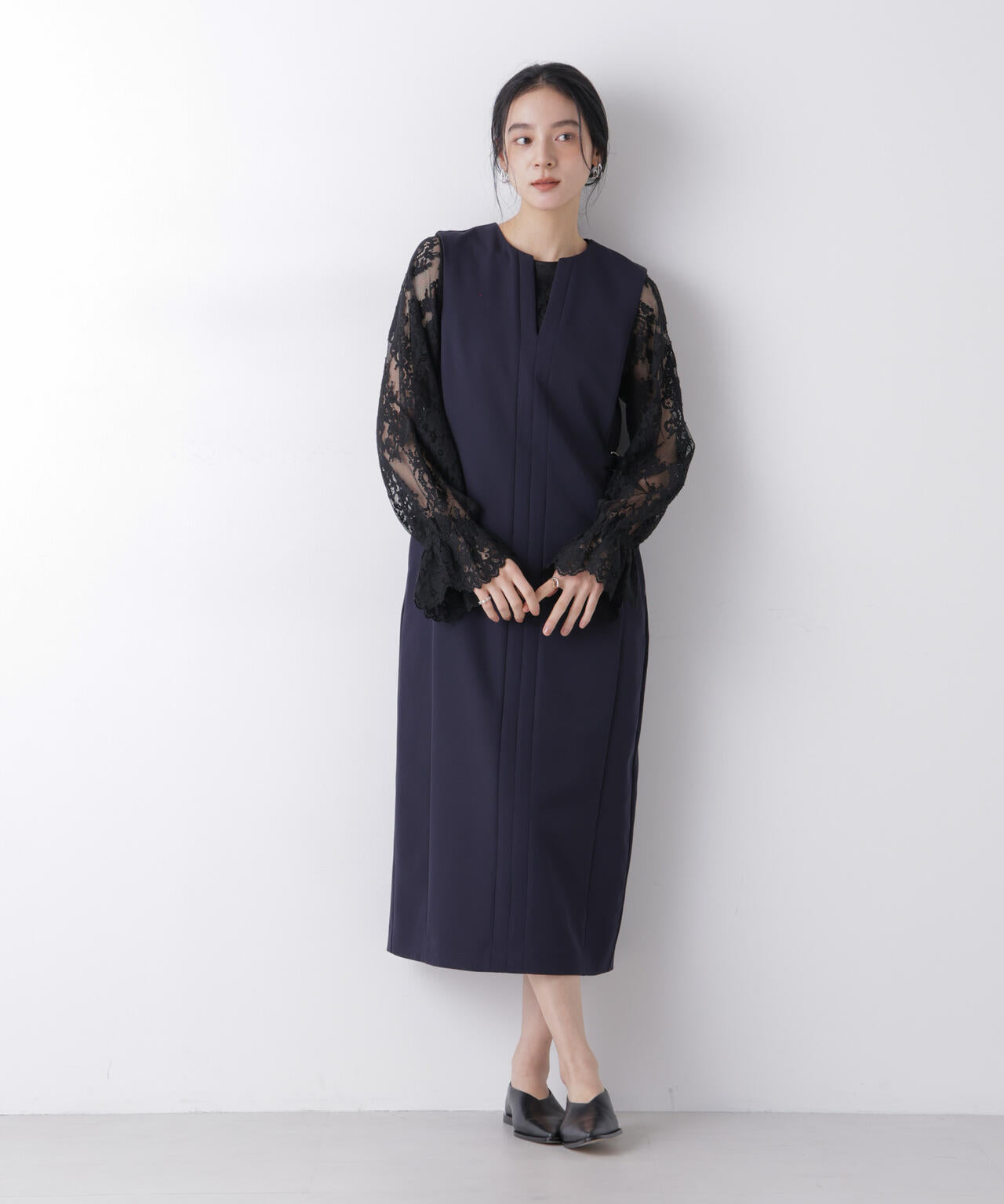 デイリーファンクション サイドベルトキーネックワンピース(セットアップ可) 6696119300