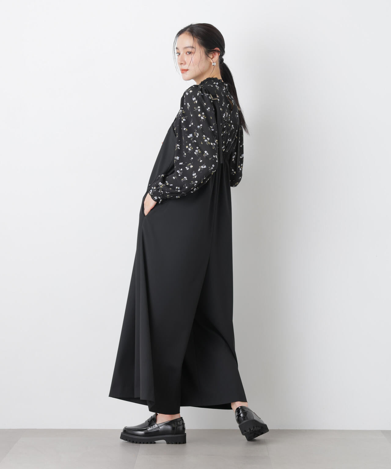 ワイドフレアサロペット 6696119303