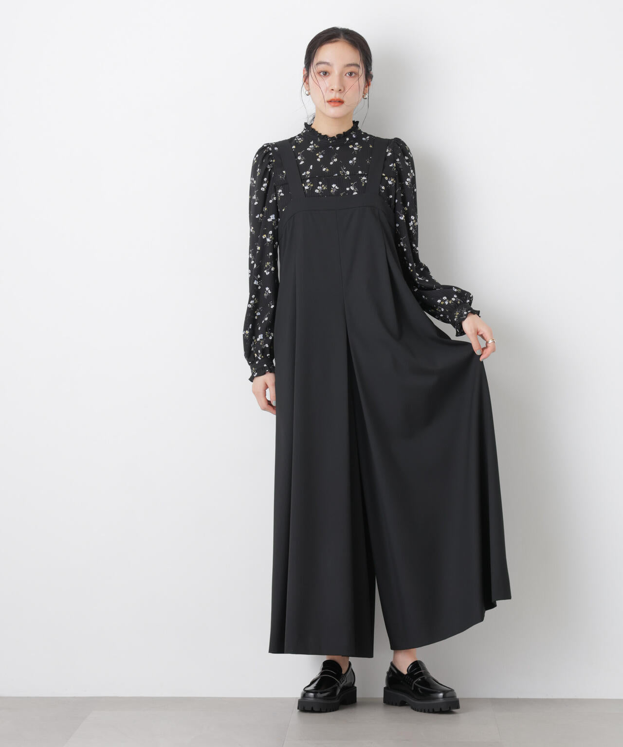 ワイドフレアサロペット 6696119303