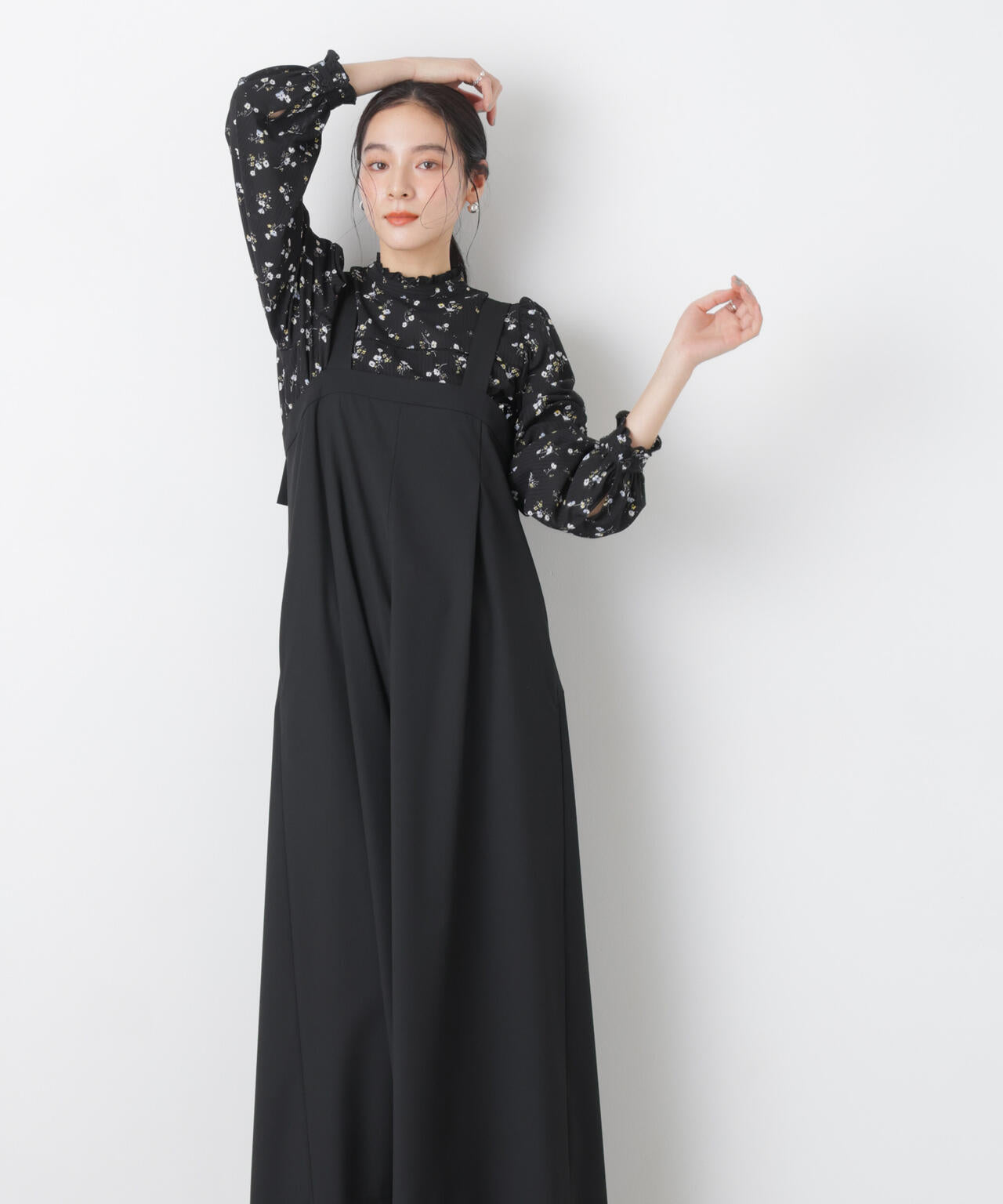 ワイドフレアサロペット 6696119303