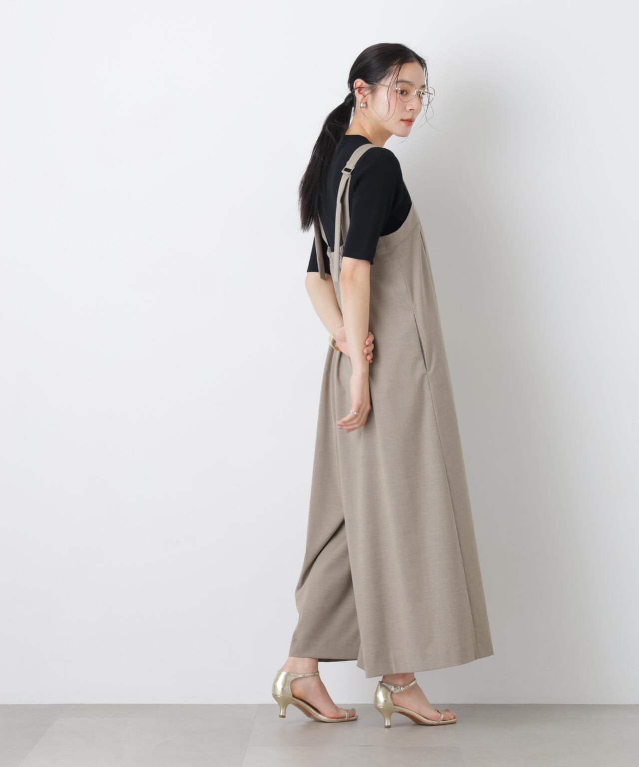 ワイドフレアサロペット 6696119303