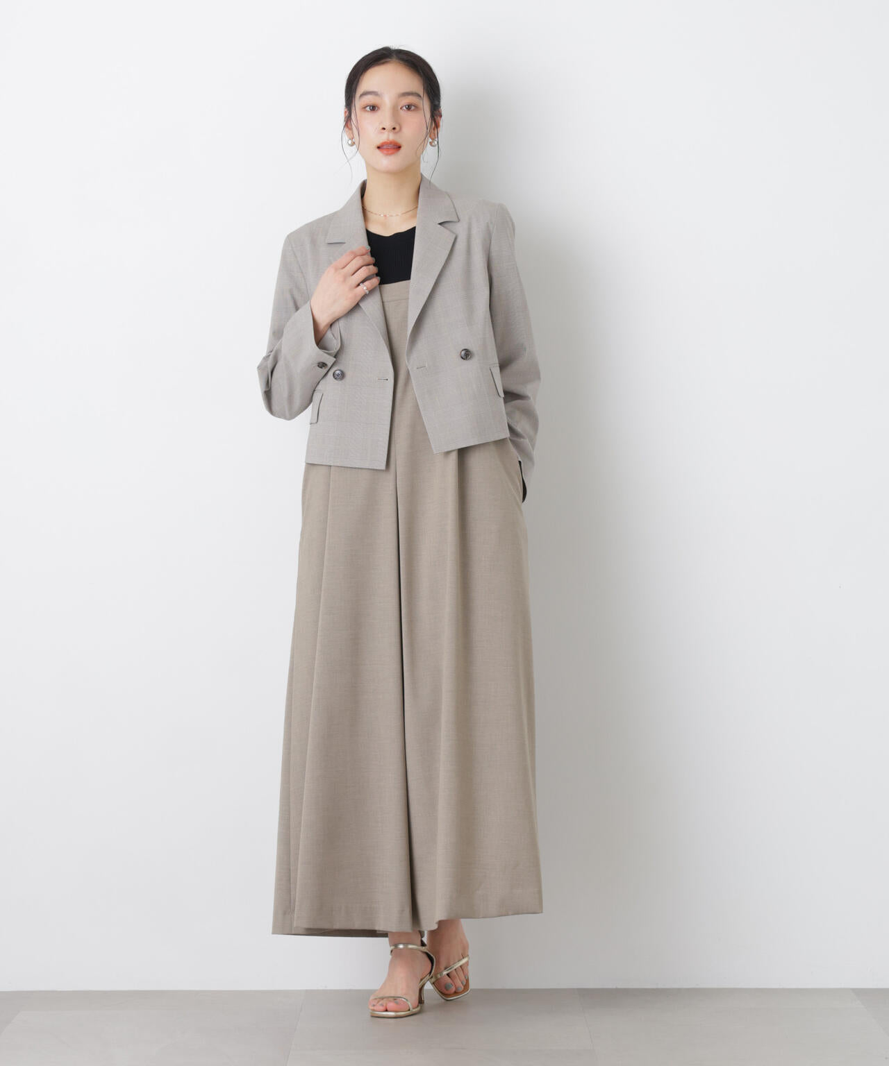 ワイドフレアサロペット 6696119303