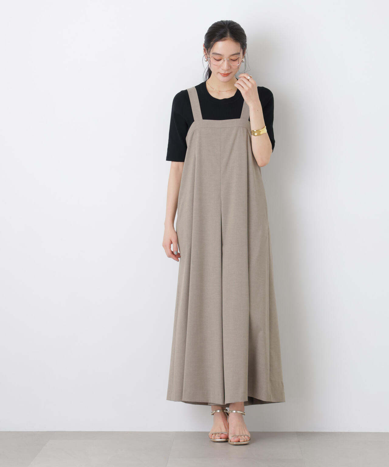 ワイドフレアサロペット 6696119303