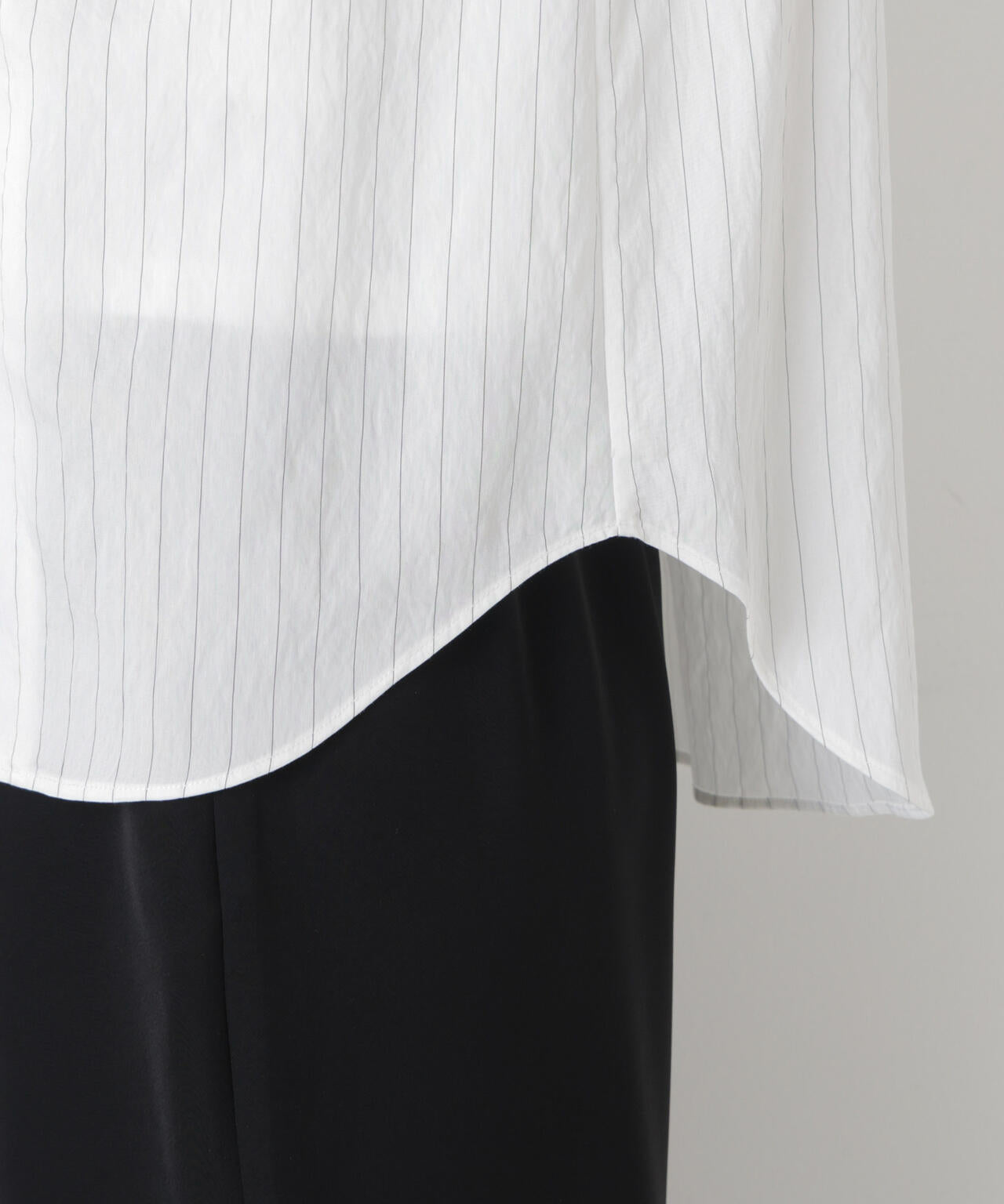 ストライプフリルブラウス 6696120306