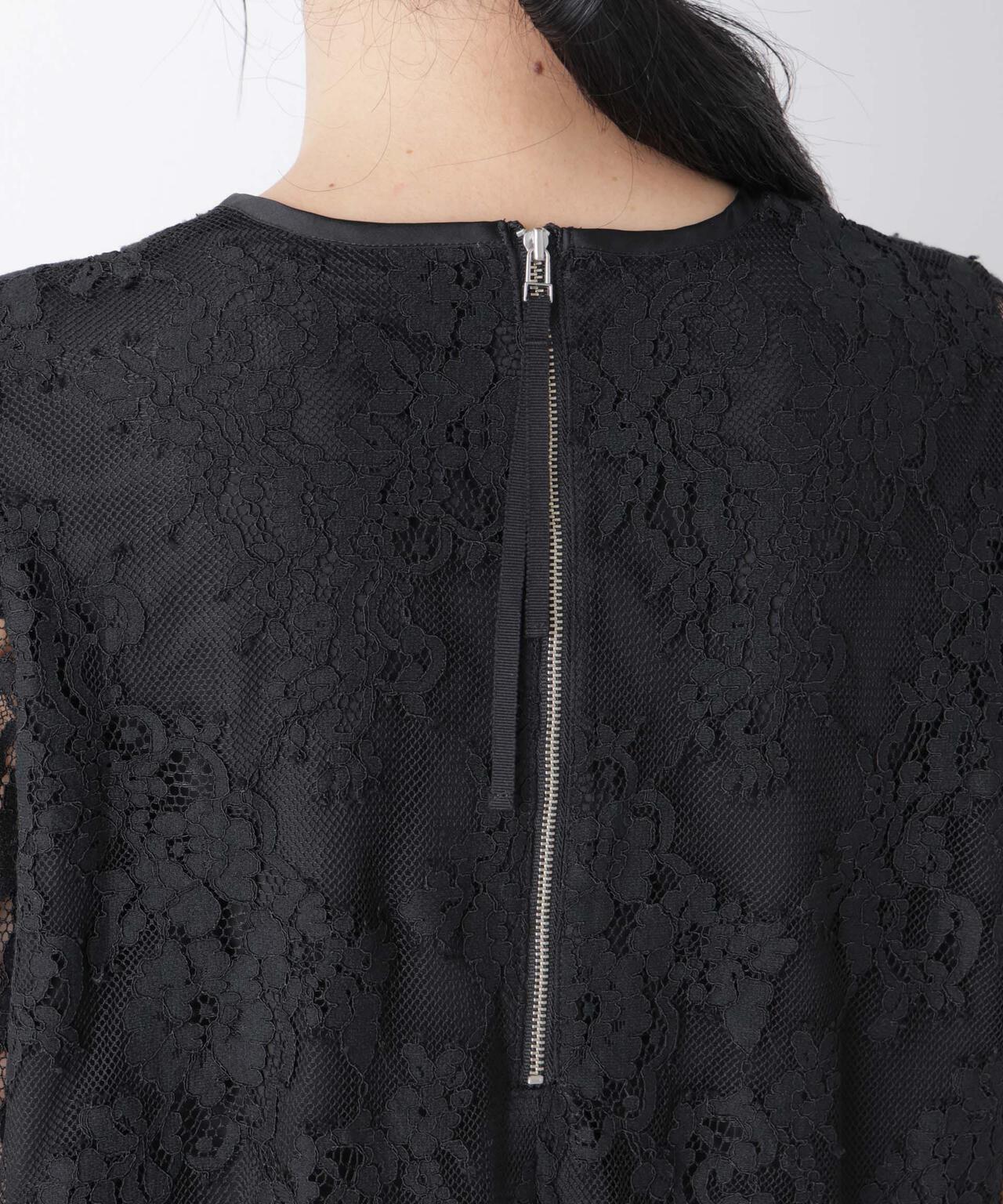 レーススカラップブラウス 6696120307