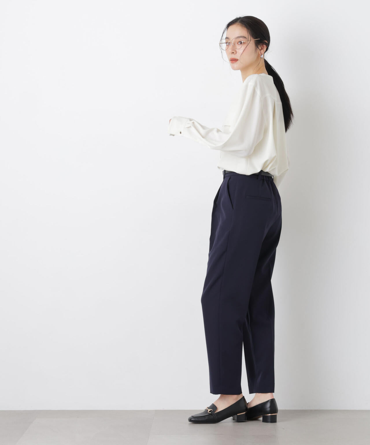 スキッパーポケットブラウス 6696120308