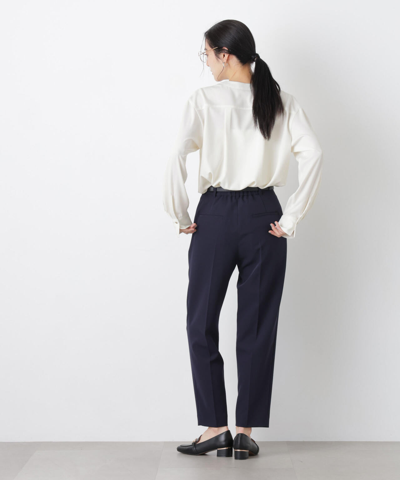 スキッパーポケットブラウス 6696120308