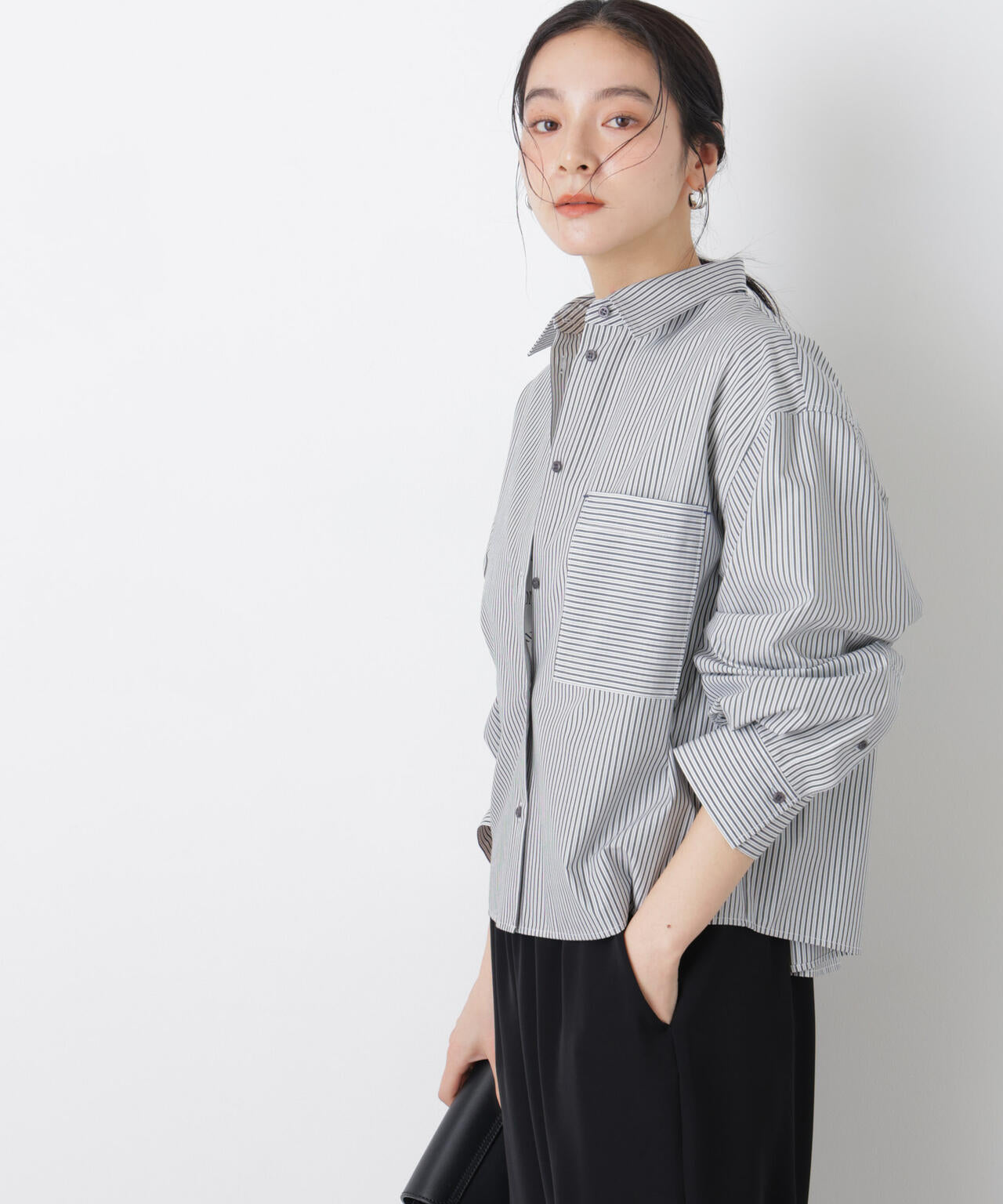 ワイドショートポケットシャツ 6696120311