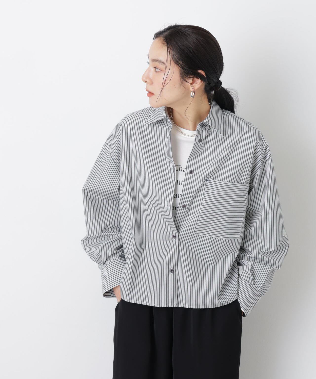 ワイドショートポケットシャツ 6696120311