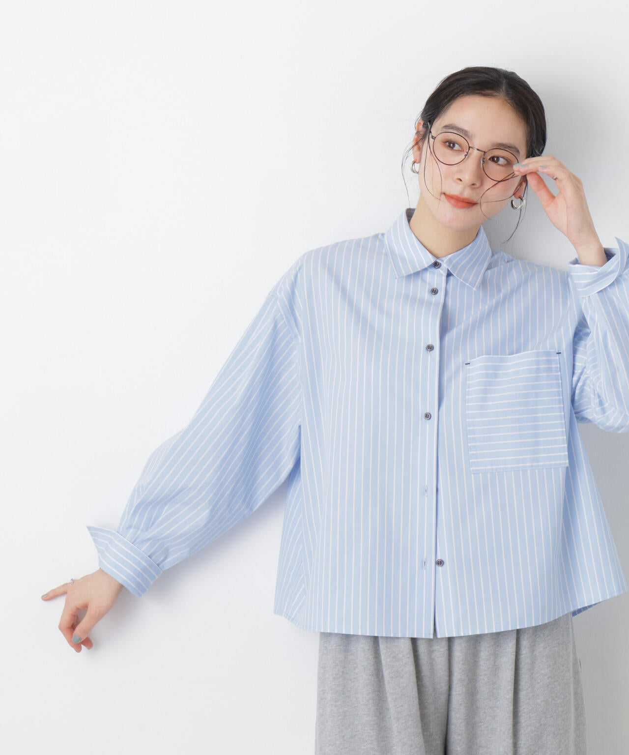 ワイドショートポケットシャツ 6696120311