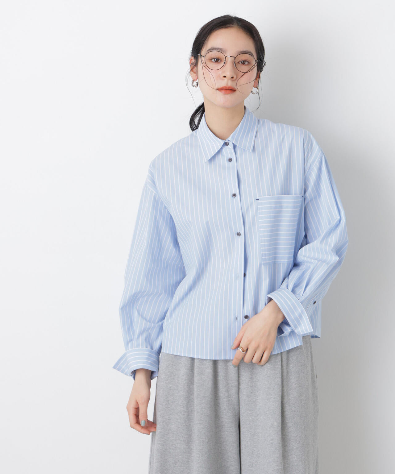 ワイドショートポケットシャツ 6696120311