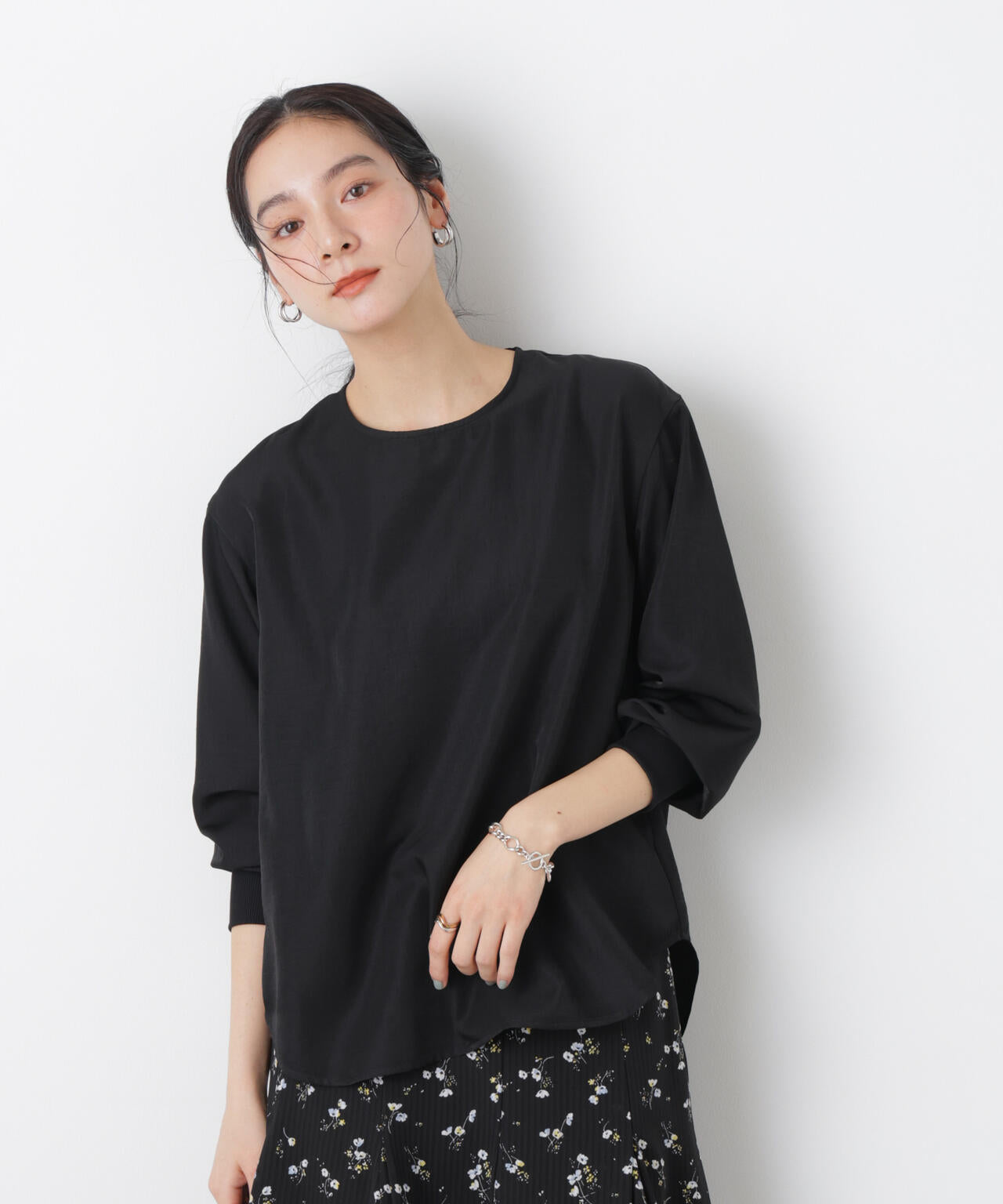 クルーネックイージーブラウス 6696120313