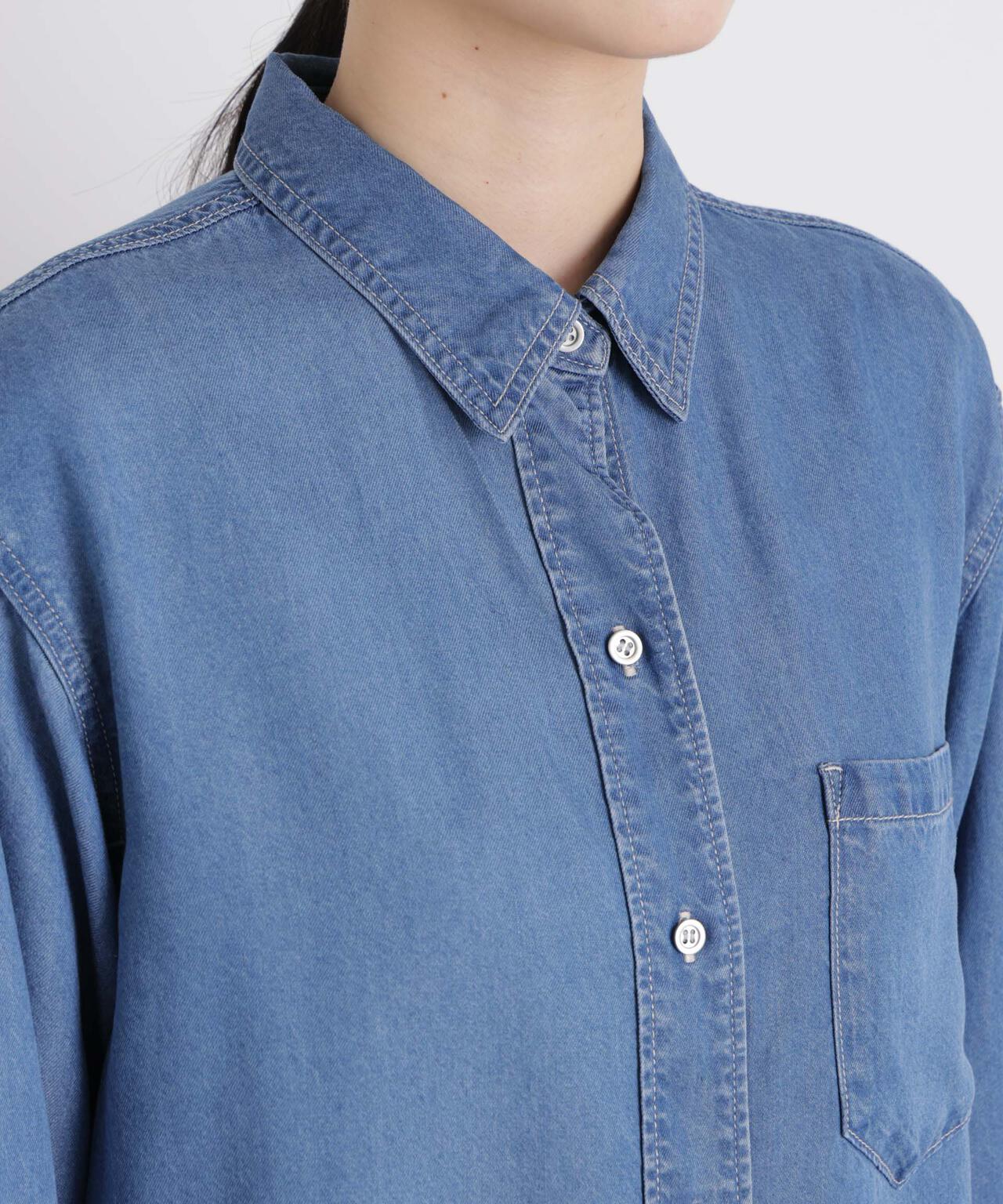 テンセルデニムリラックスシャツ(セットアップ可) 6696120316