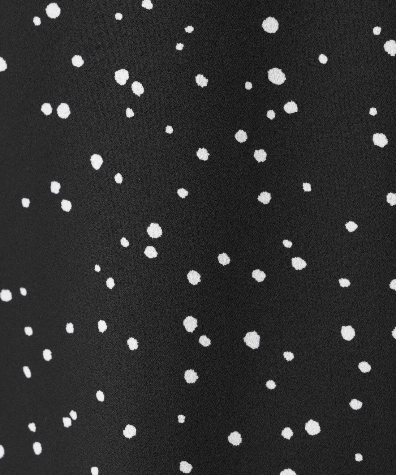 ドットプリントギャザーブラウス 6696121309