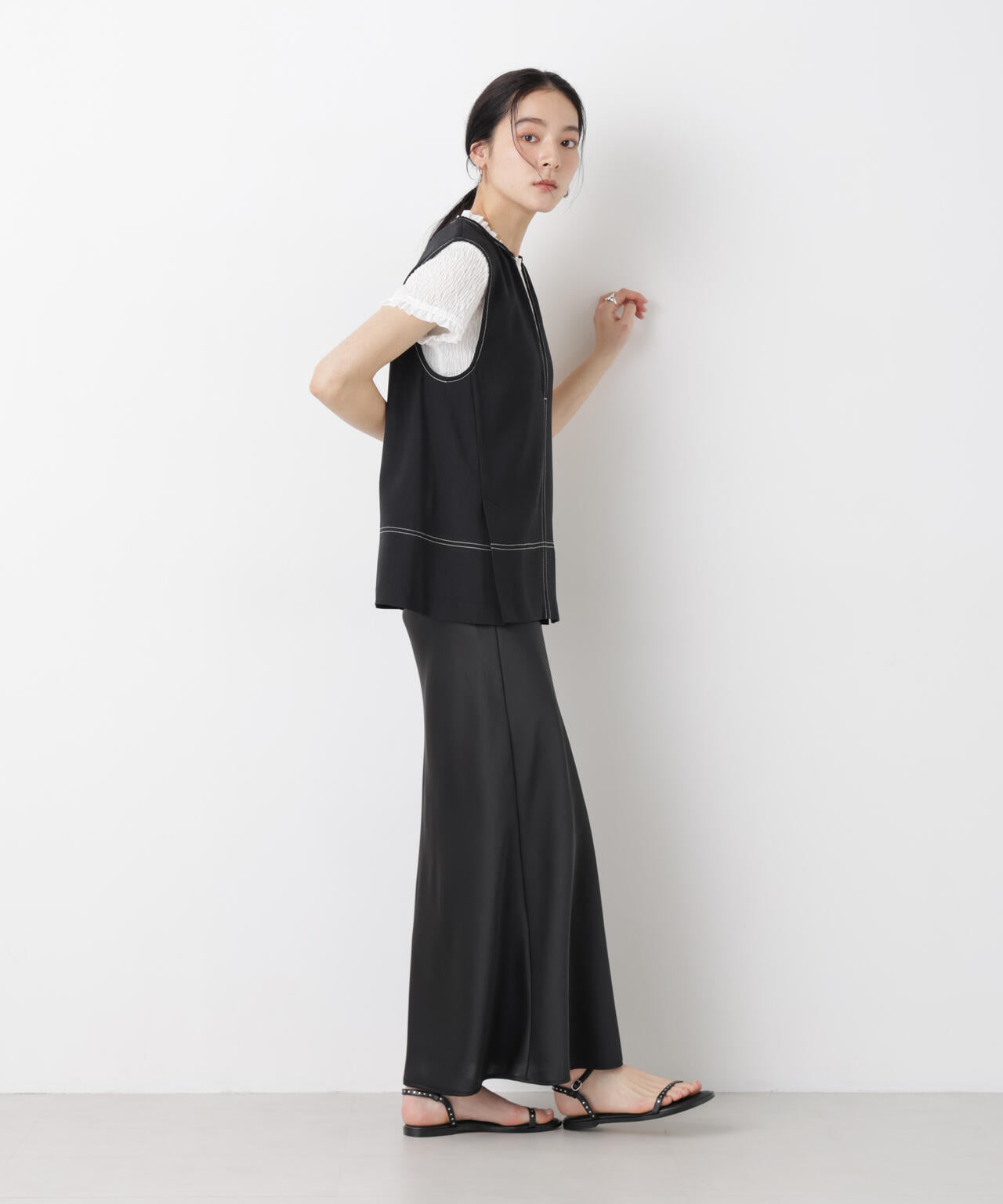 バーズアイキーネックベスト(セットアップ可) 6696121311