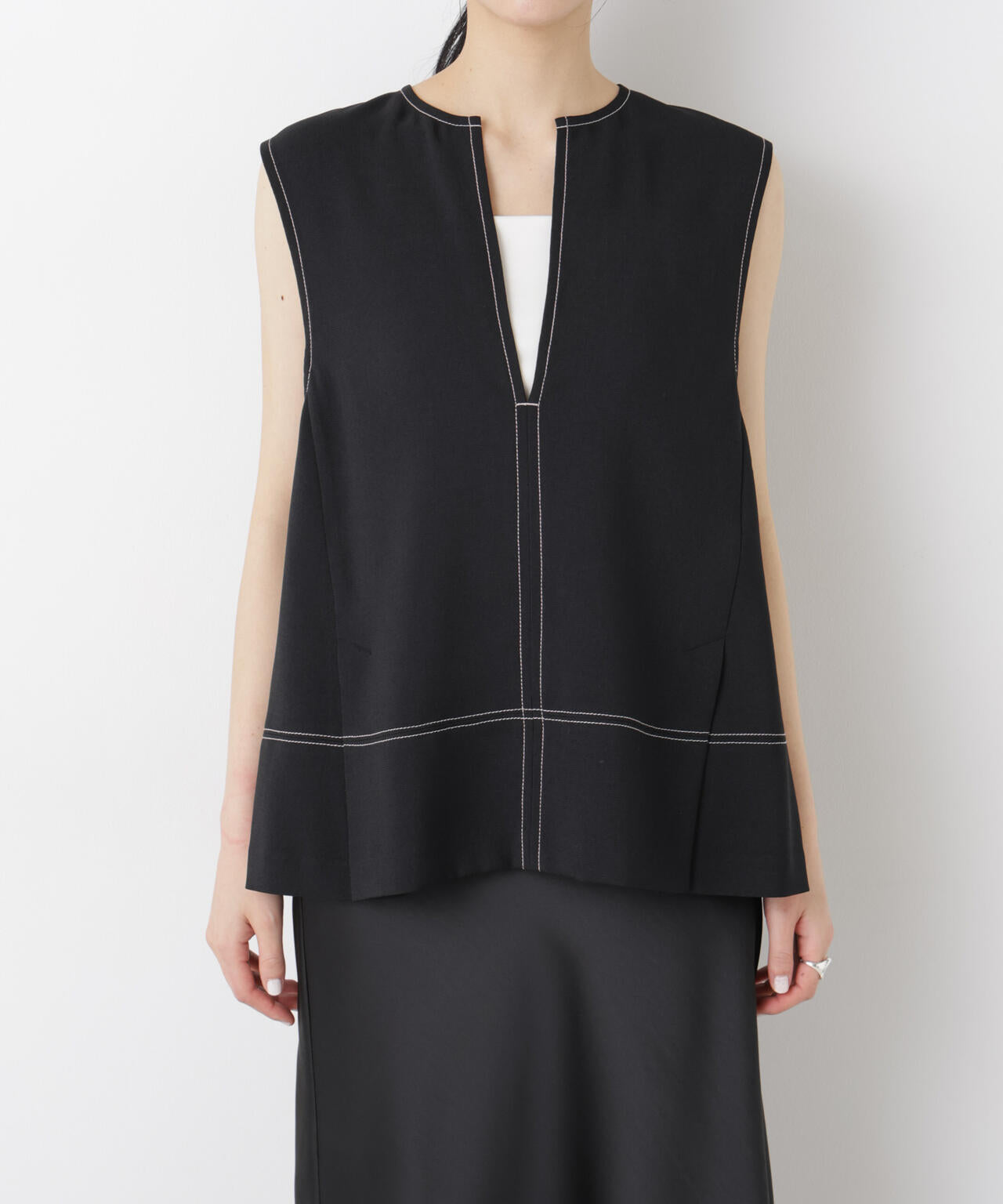 バーズアイキーネックベスト(セットアップ可) 6696121311