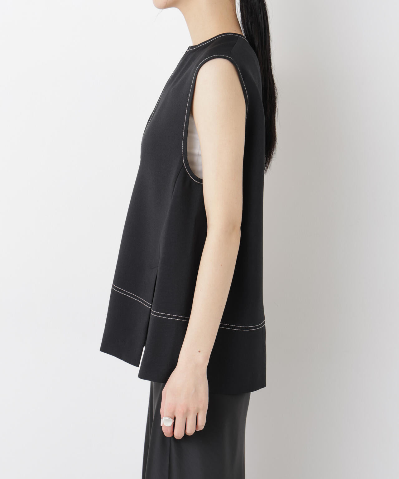 バーズアイキーネックベスト(セットアップ可) 6696121311