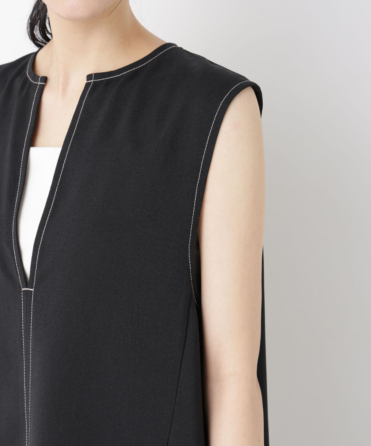 バーズアイキーネックベスト(セットアップ可) 6696121311