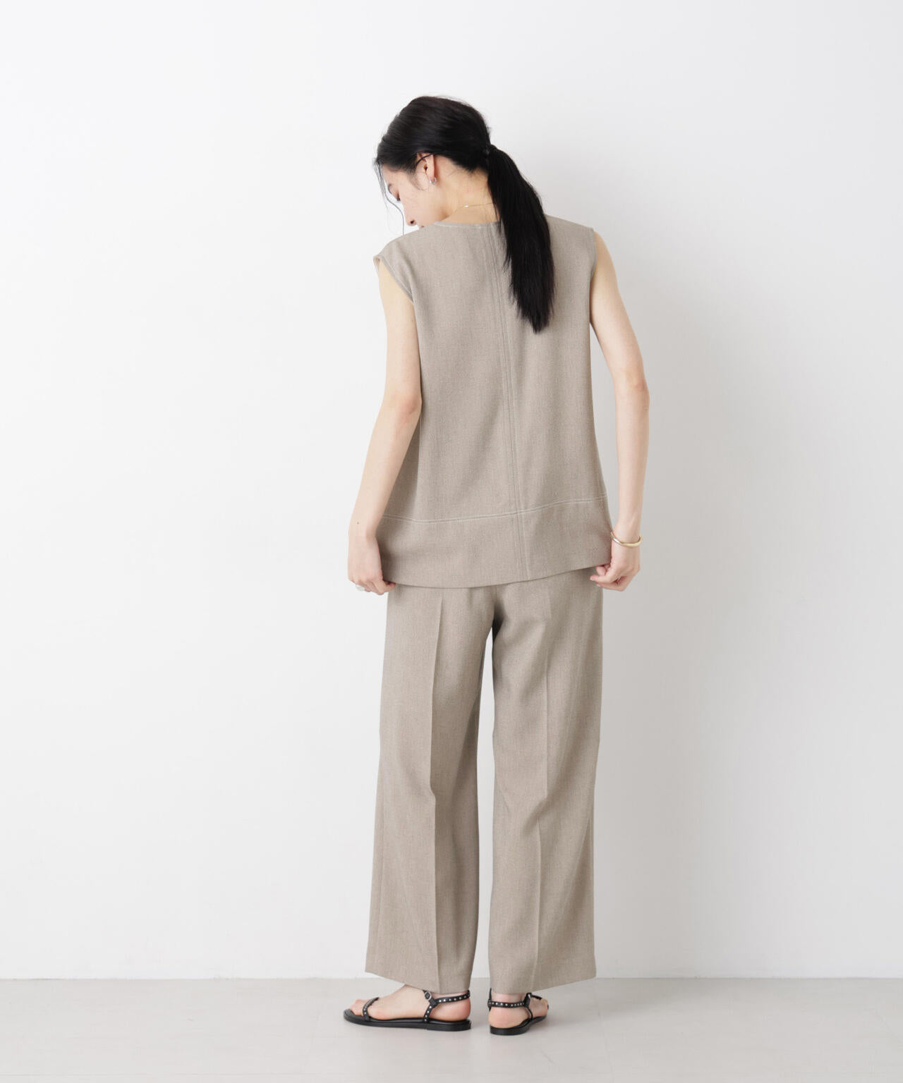 バーズアイキーネックベスト(セットアップ可) 6696121311