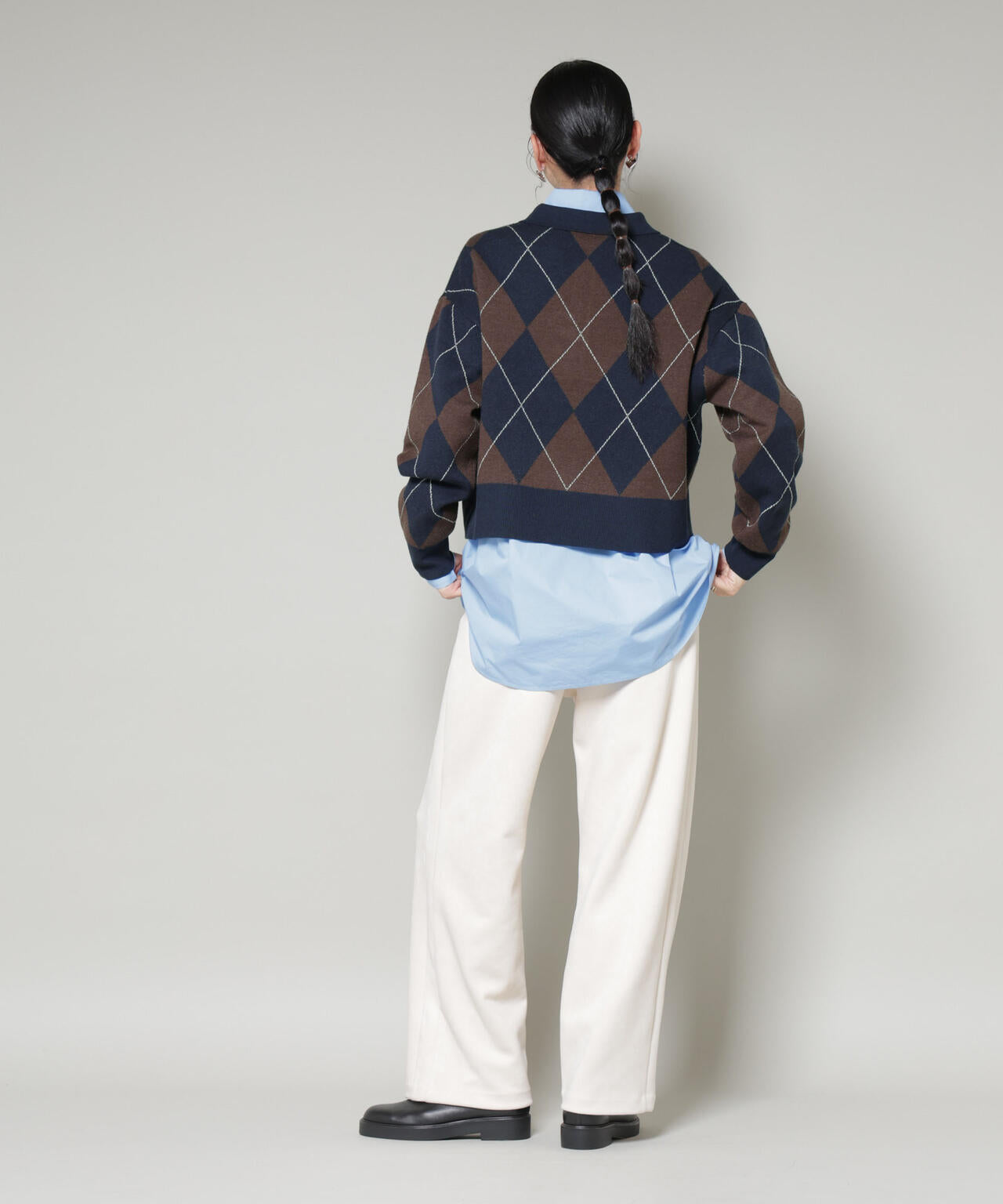 アーガイルワイドポロニット 6696122300