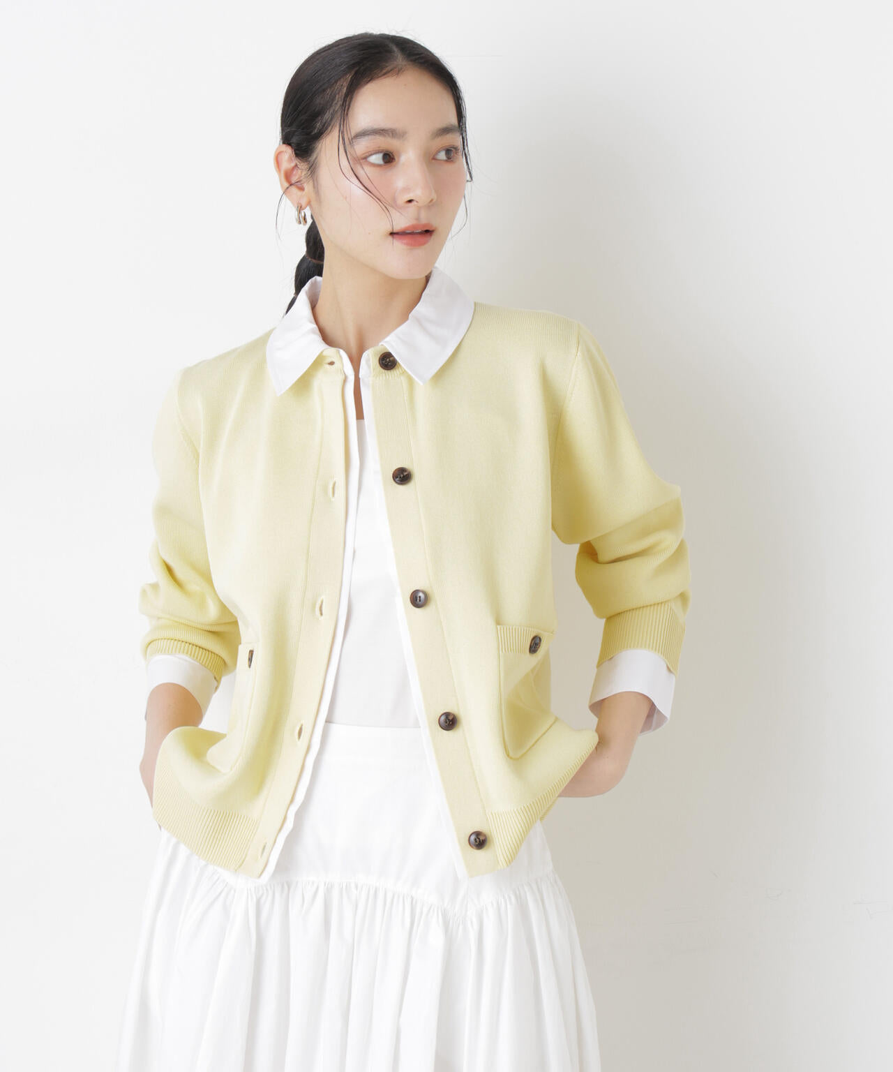 シャツドッキングニットカーディガン 6696122303