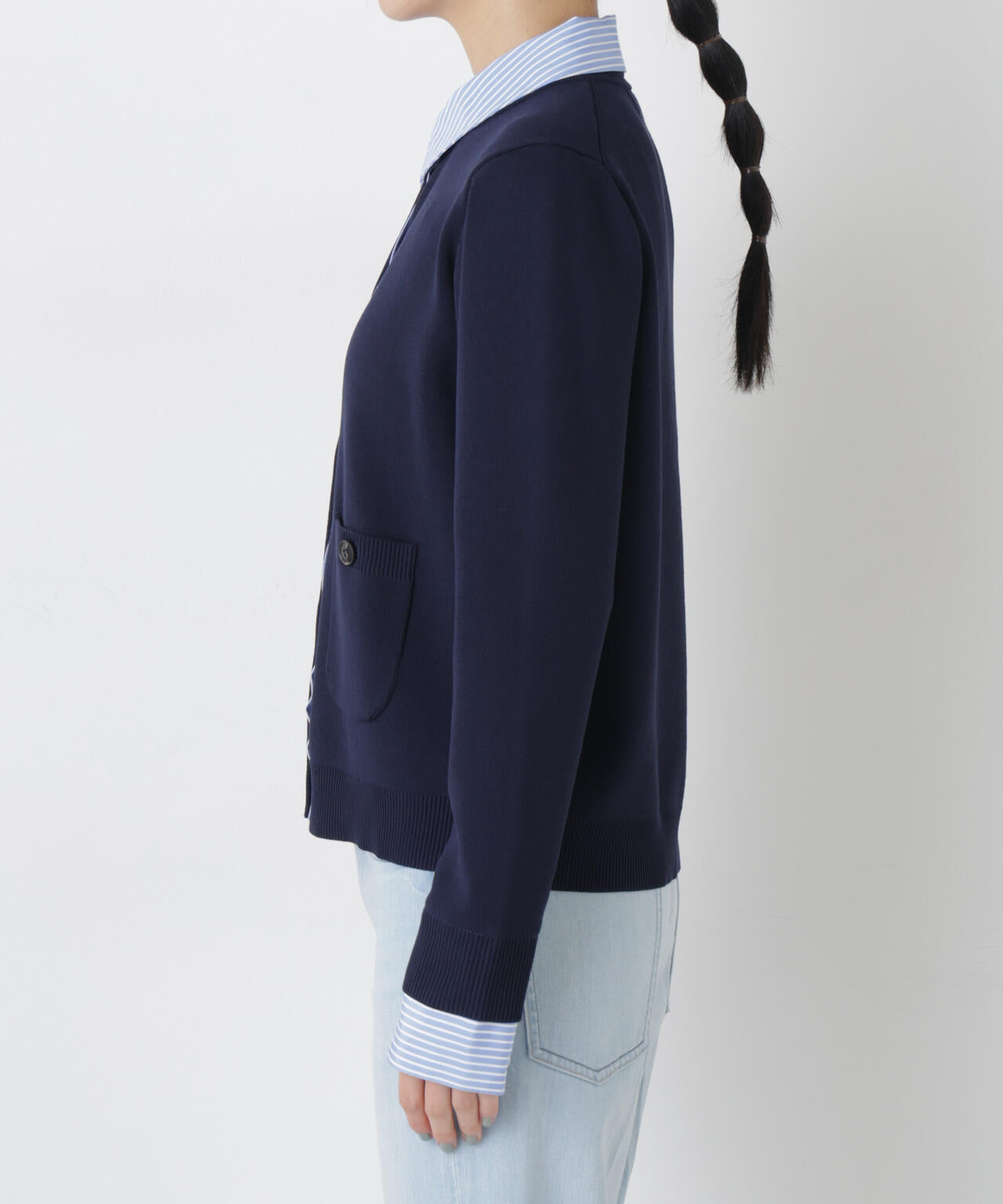 シャツドッキングニットカーディガン 6696122303