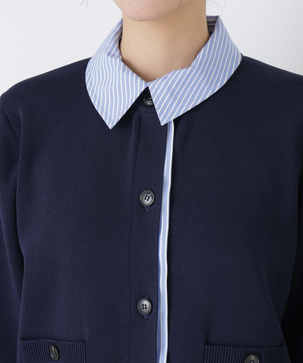 シャツドッキングニットカーディガン 6696122303