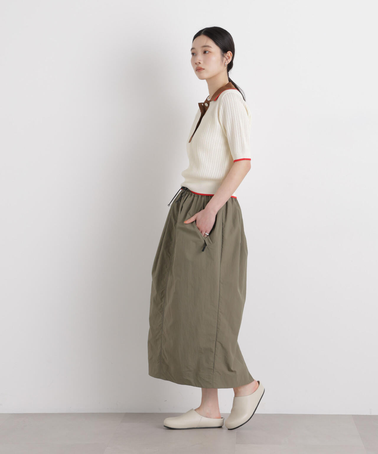 フレームラインアイレットポロニット 6696122314