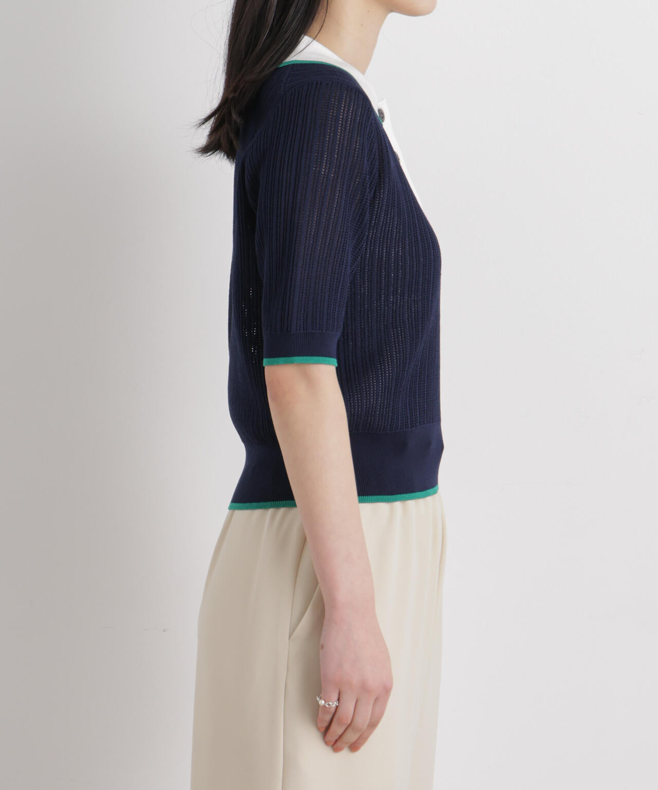 フレームラインアイレットポロニット 6696122314