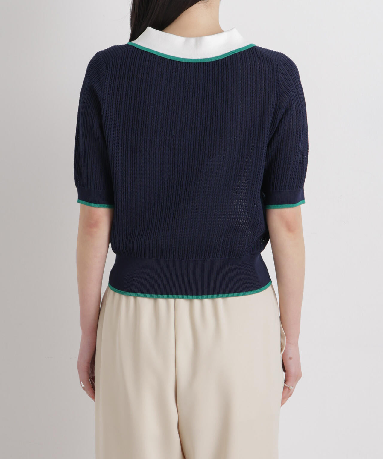 フレームラインアイレットポロニット 6696122314