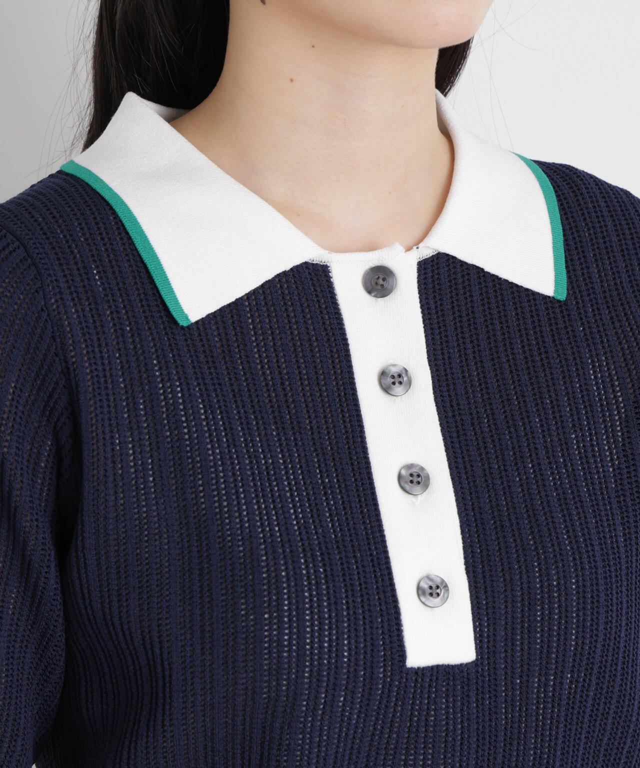 フレームラインアイレットポロニット 6696122314