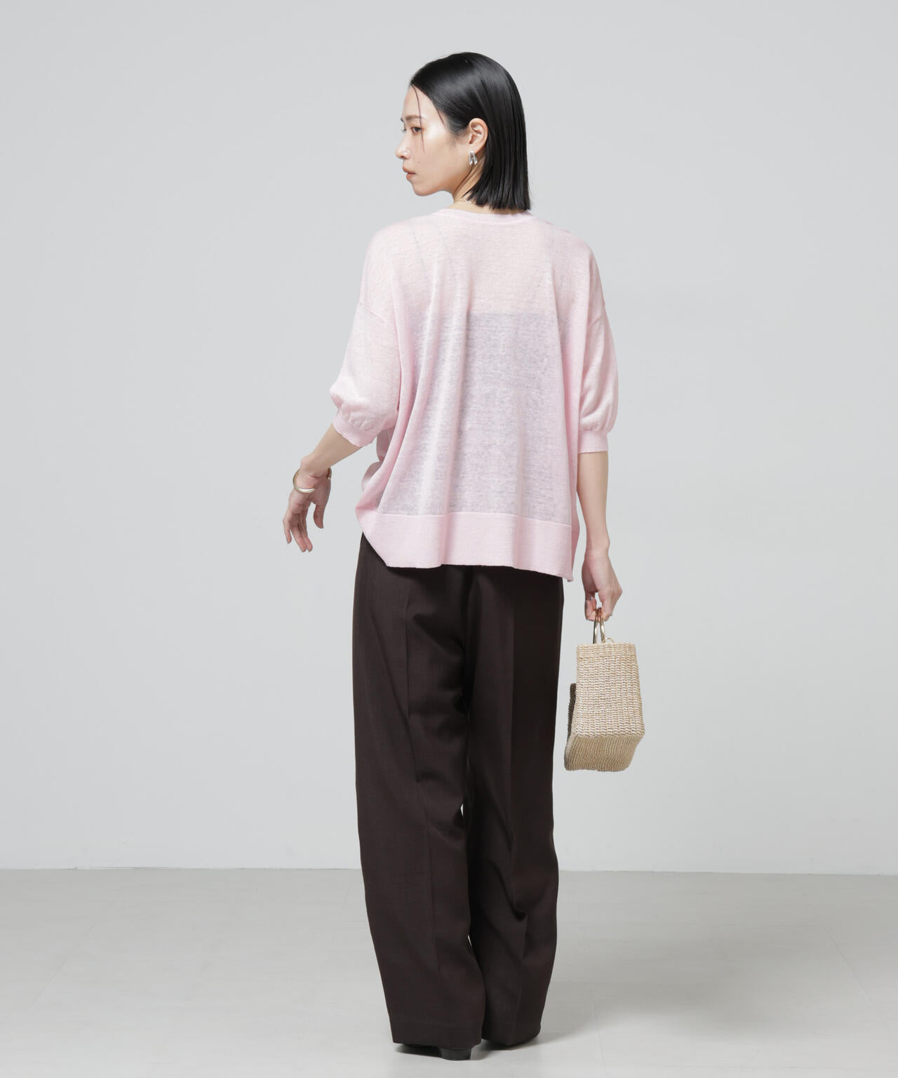 European Flax 2wayオーバーニットトップス 6696122319
