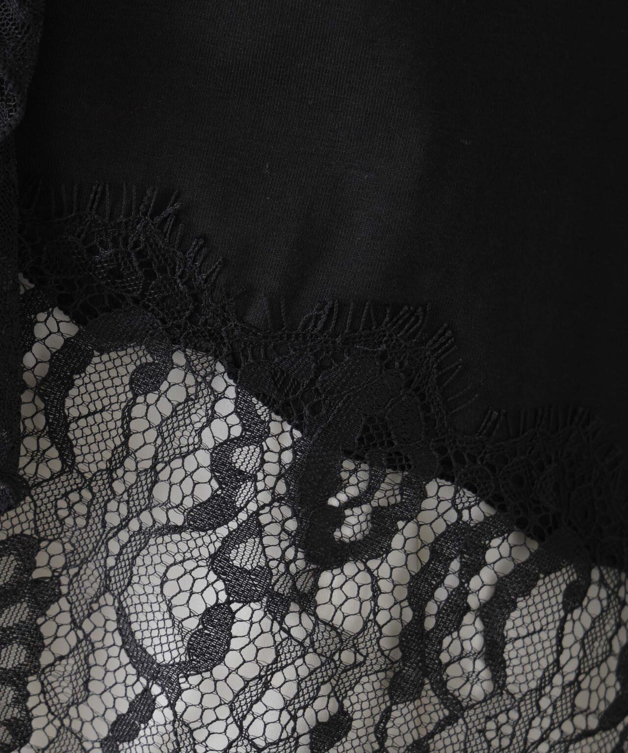 レースラッフルヘムカットトップス 6696123304