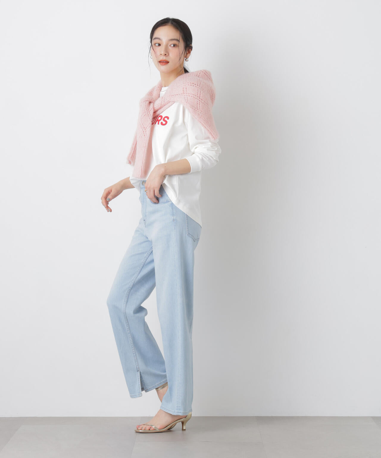 ロゴプリントロングスリーブTシャツ 6696123305