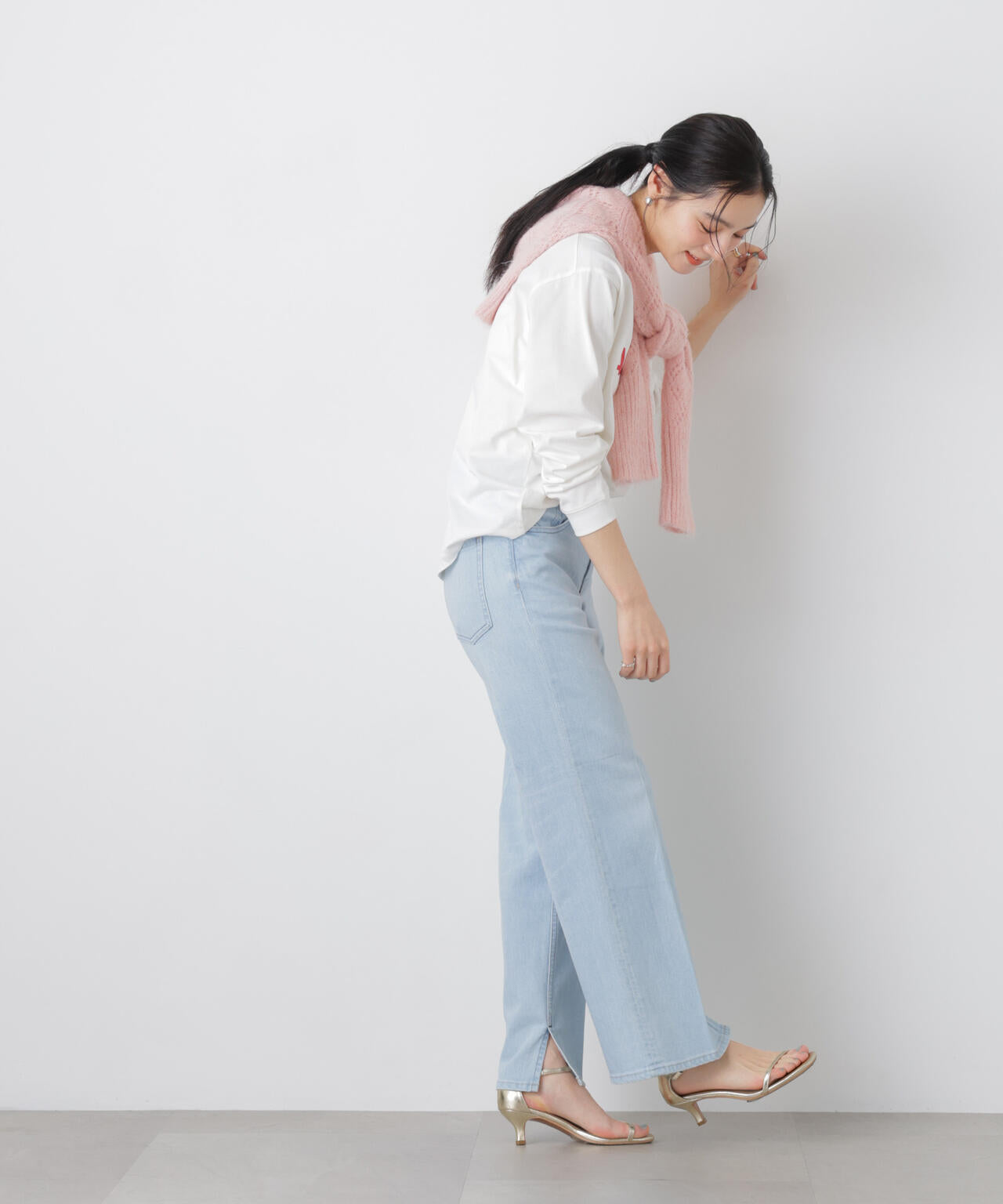 ロゴプリントロングスリーブTシャツ 6696123305