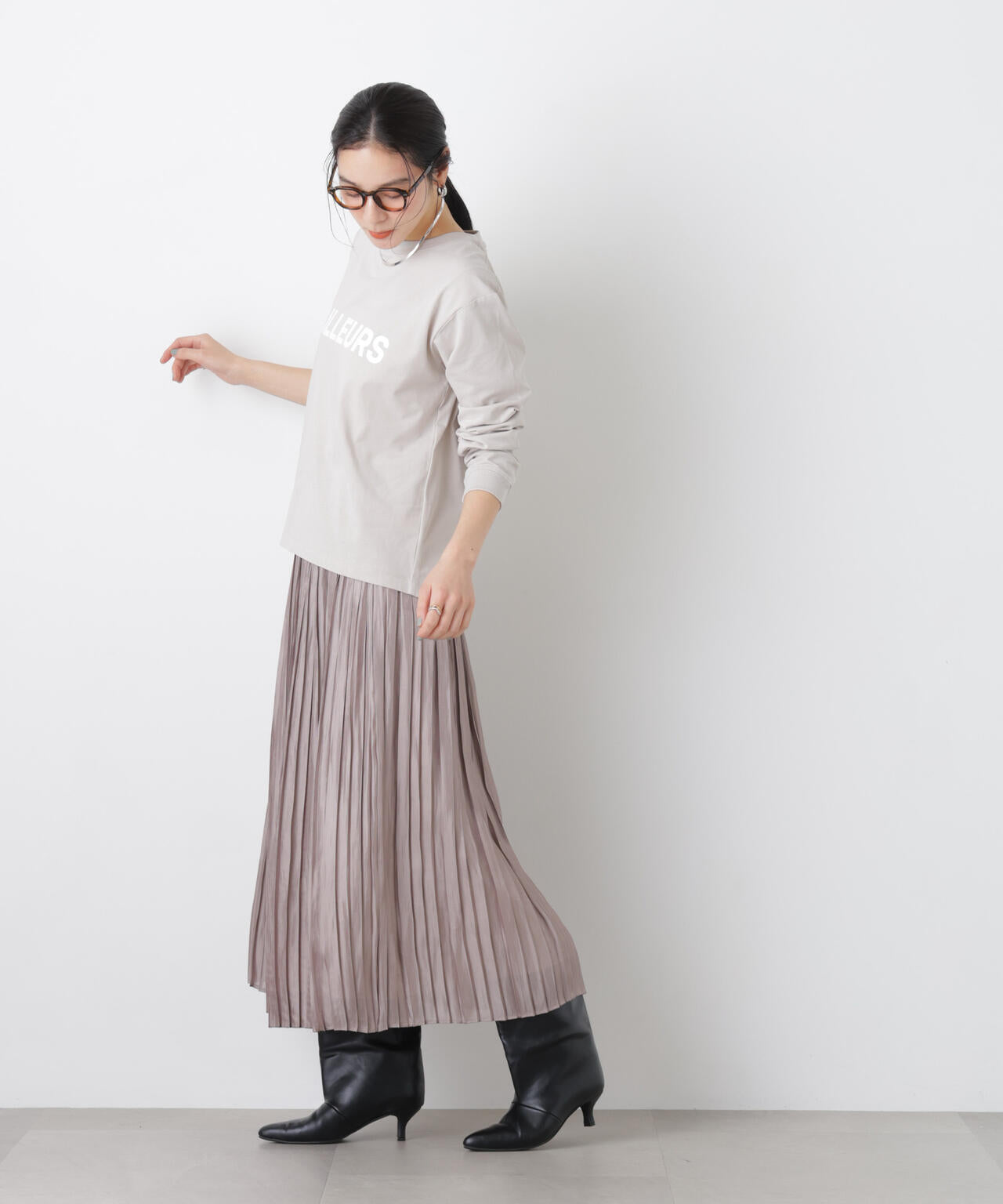 ロゴプリントロングスリーブTシャツ 6696123305