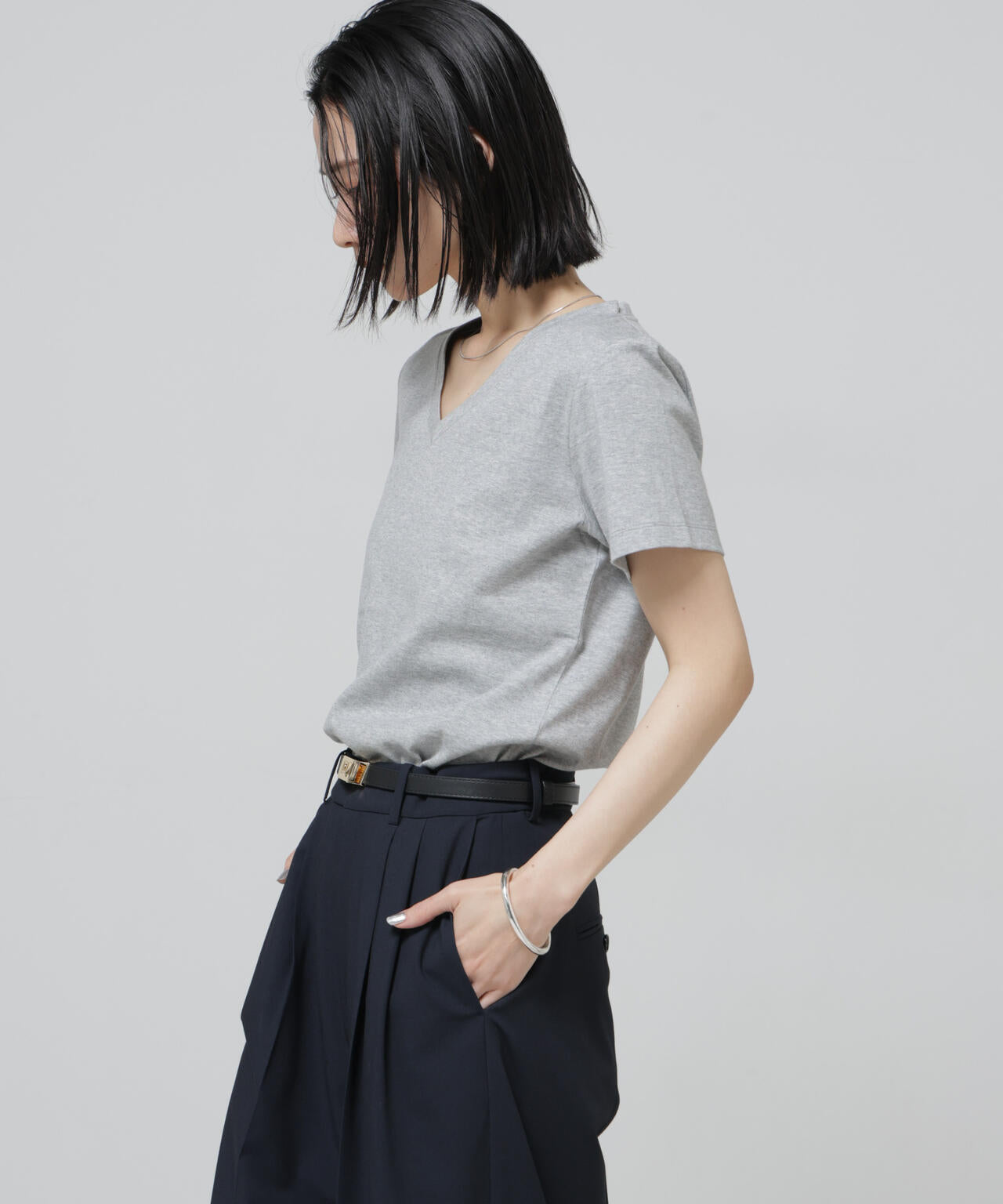 Anti Soaked(R) 汗染み防止VネックTシャツ 6696124301