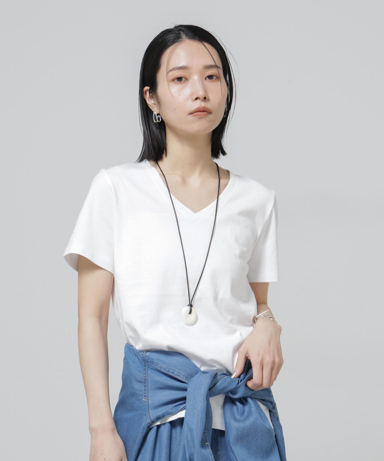 Anti Soaked(R) 汗染み防止VネックTシャツ 6696124301