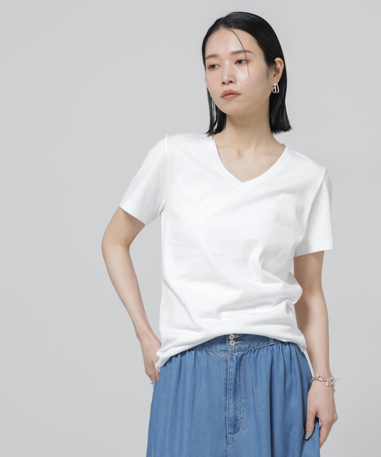 Anti Soaked(R) 汗染み防止VネックTシャツ 6696124301