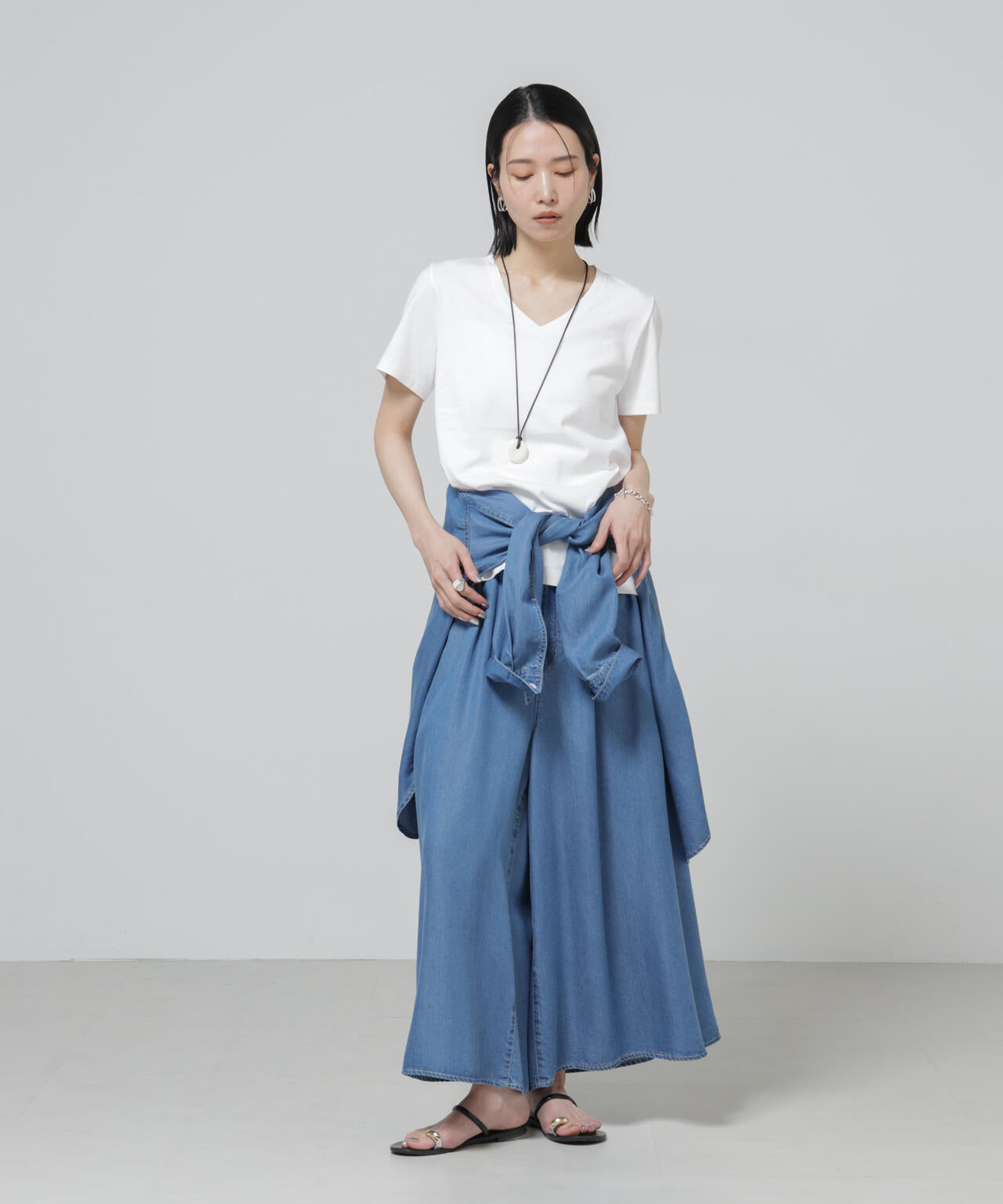 Anti Soaked(R) 汗染み防止VネックTシャツ 6696124301