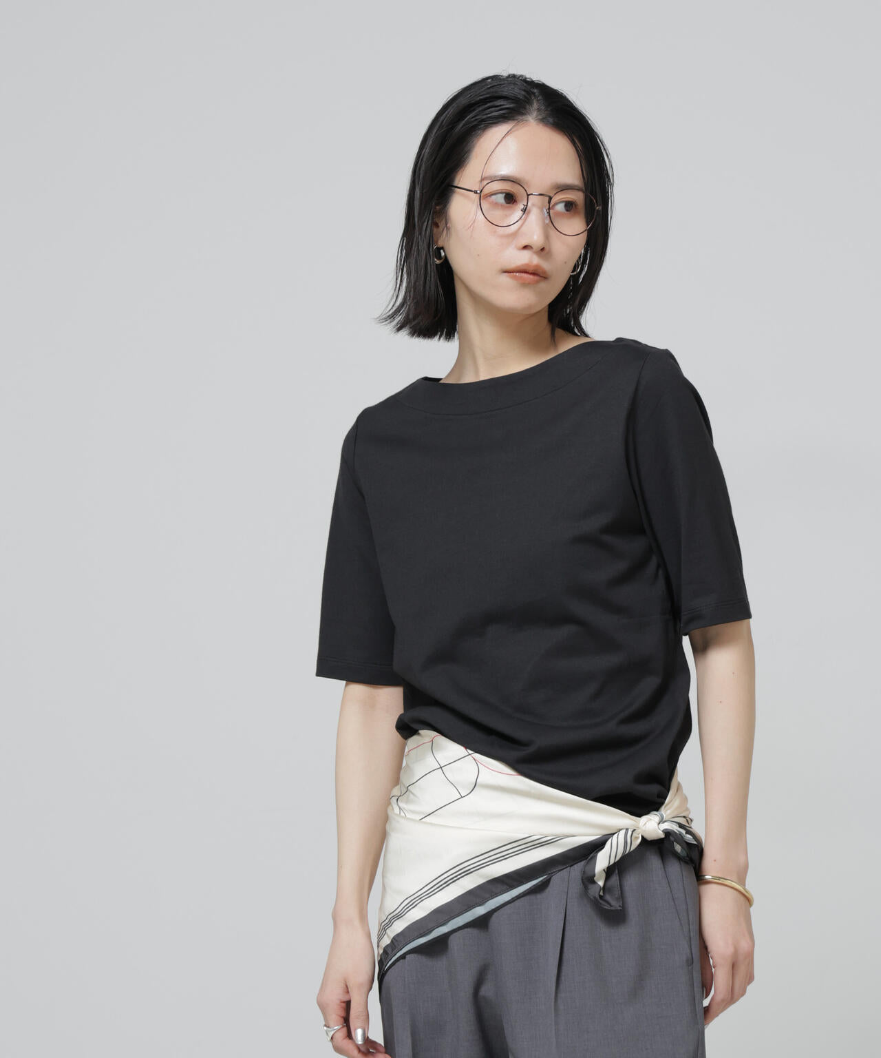 Anti Soaked(R) 汗染み防止ボートネックTシャツ 6696124303