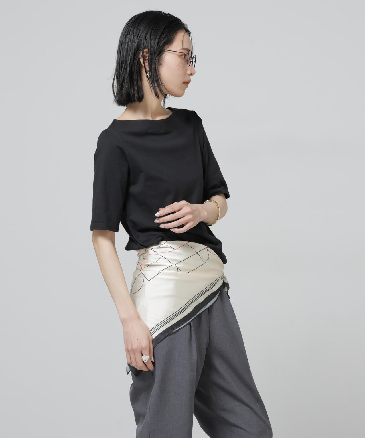 Anti Soaked(R) 汗染み防止ボートネックTシャツ 6696124303