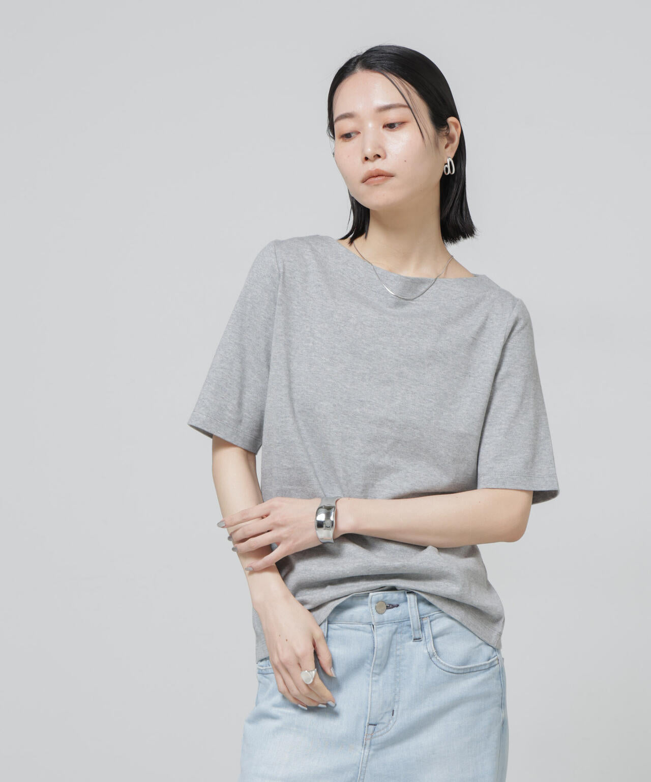 Anti Soaked(R) 汗染み防止ボートネックTシャツ 6696124303