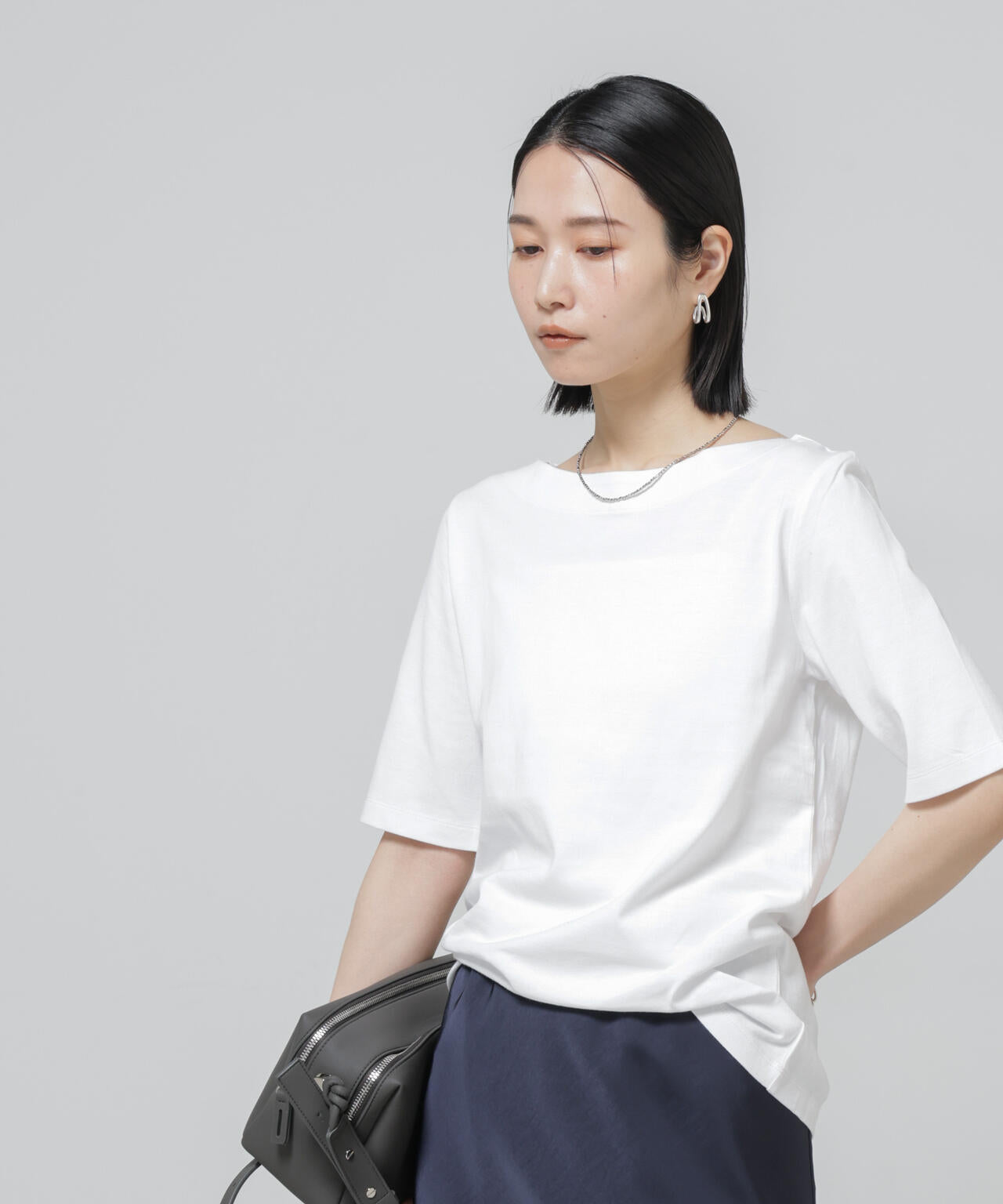 Anti Soaked(R) 汗染み防止ボートネックTシャツ 6696124303