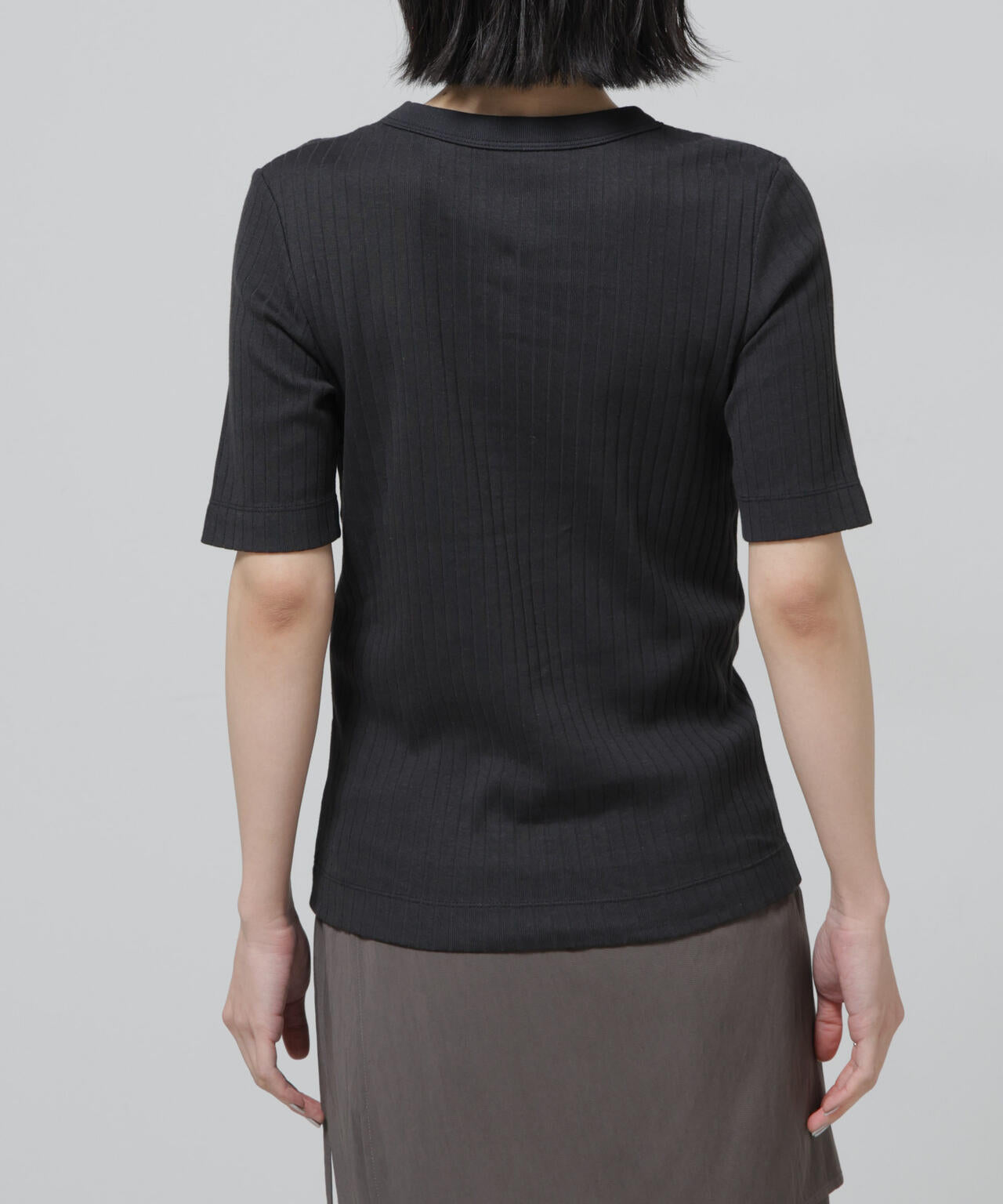 Anti Soaked(R) 汗染み防止クルーネックリブTシャツ 6696124304