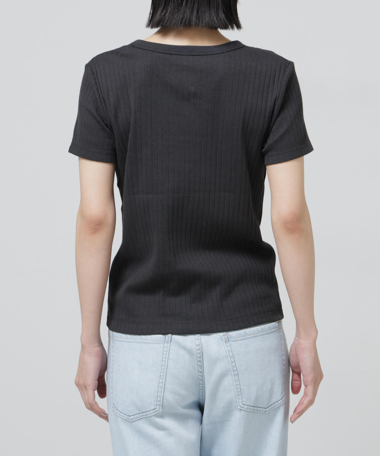 Anti Soaked(R) 汗染み防止コンパクトリブTシャツ 6696124305