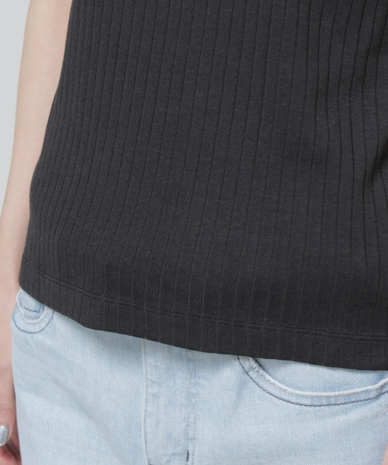 Anti Soaked(R) 汗染み防止コンパクトリブTシャツ 6696124305