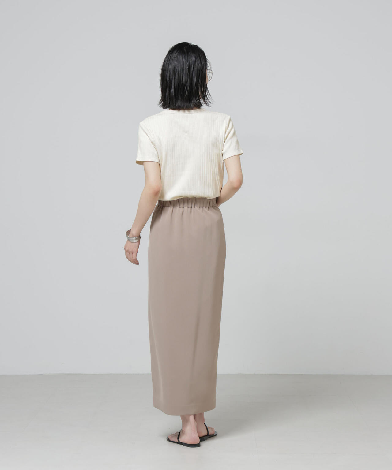 Anti Soaked(R) 汗染み防止コンパクトリブTシャツ 6696124305