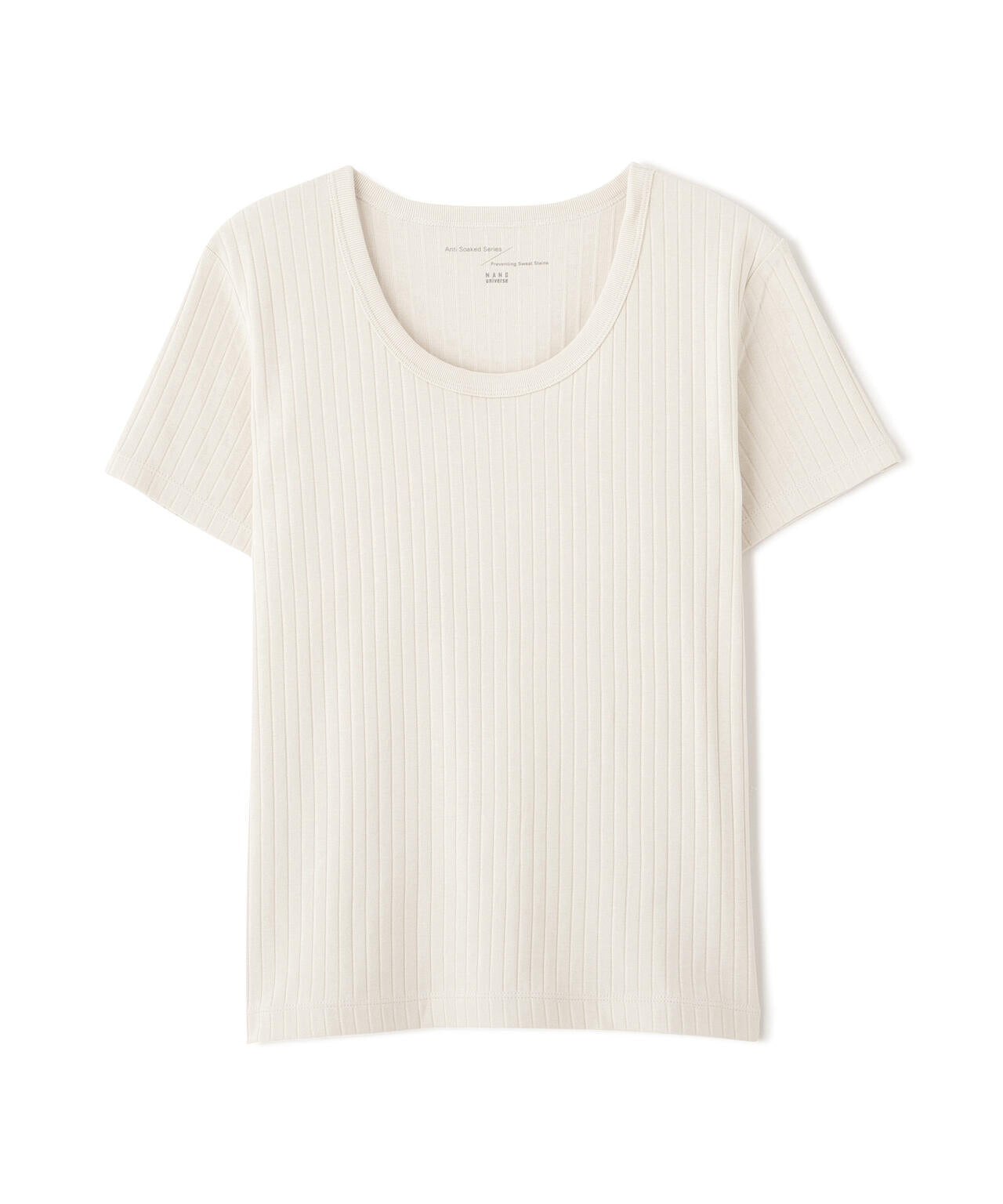 Anti Soaked(R) 汗染み防止コンパクトリブTシャツ 6696124305