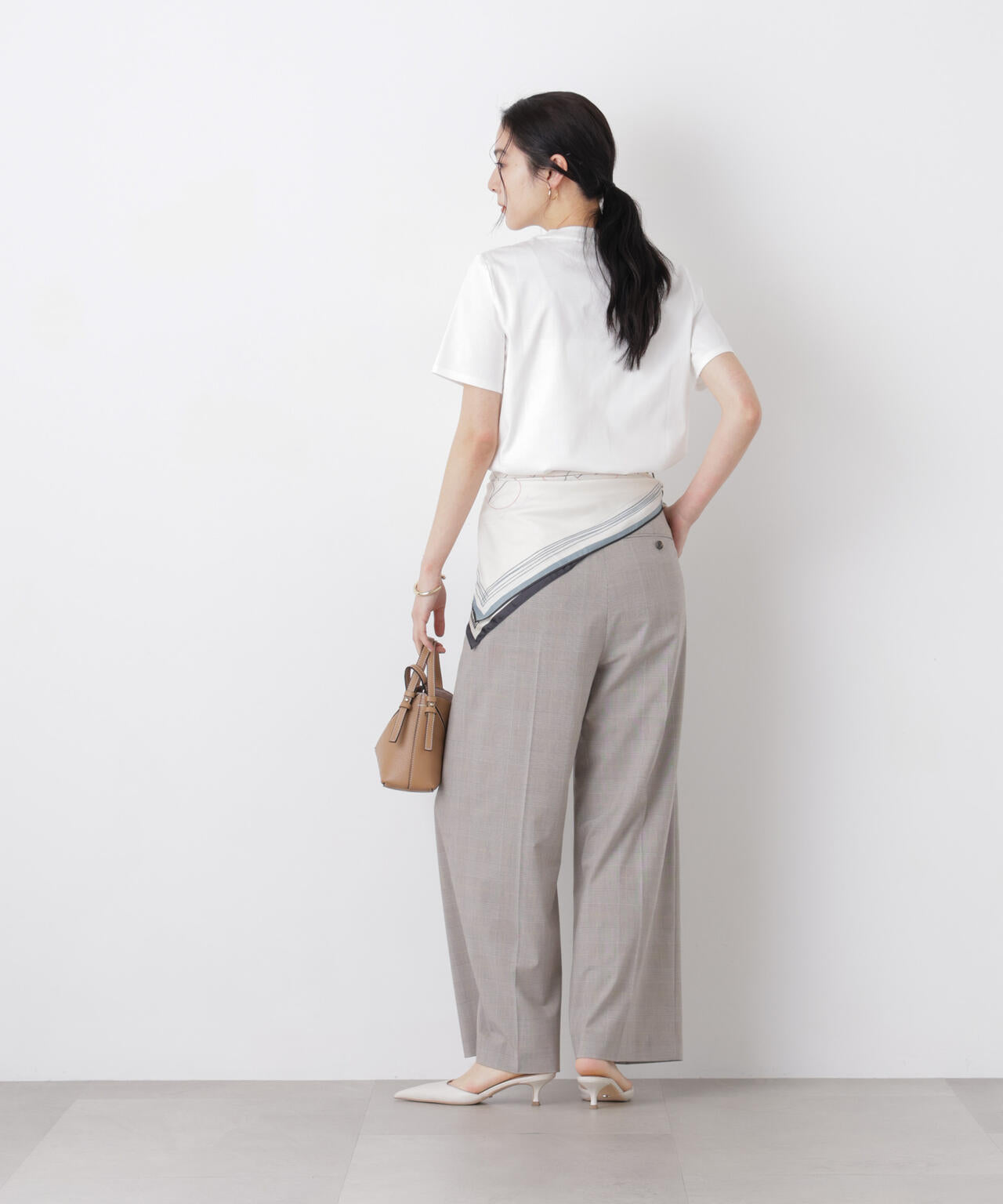 DressT/シルケットスムースモックネックTシャツ 6696124309